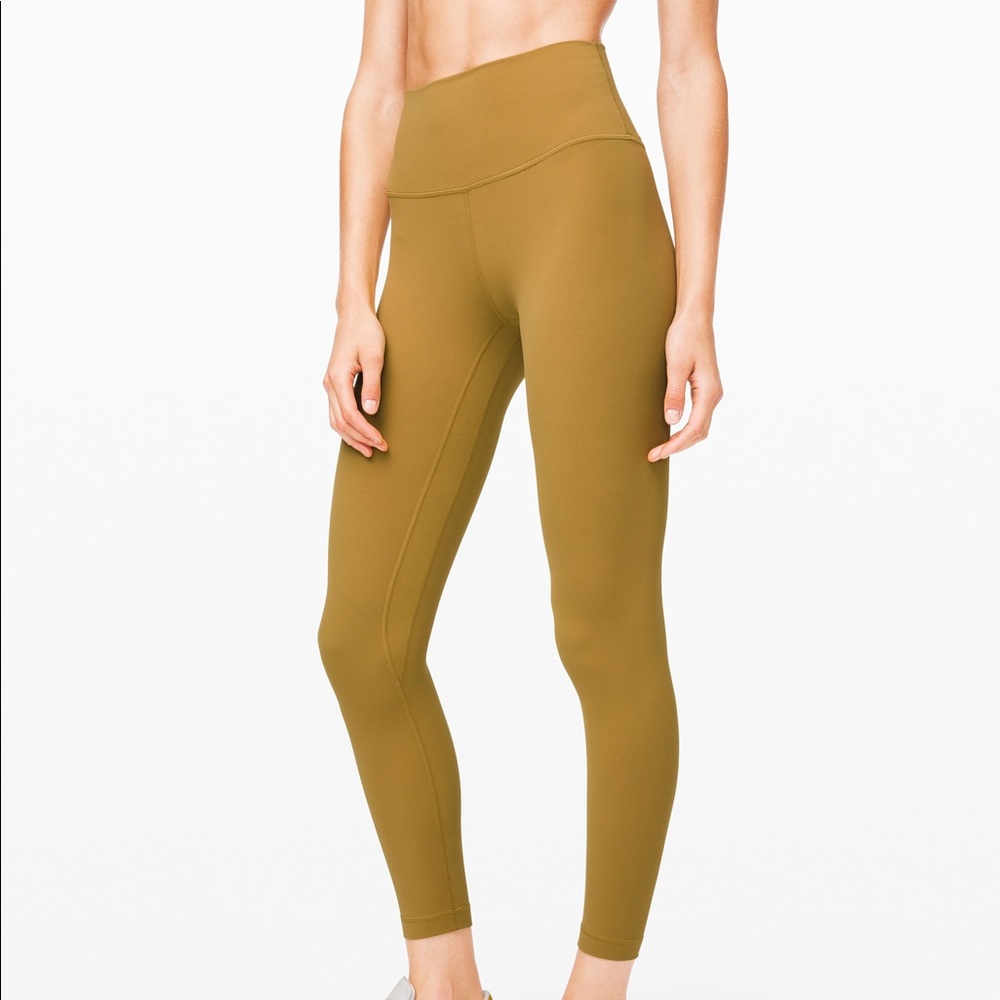 LuluLemon Align mustard yellow size 2